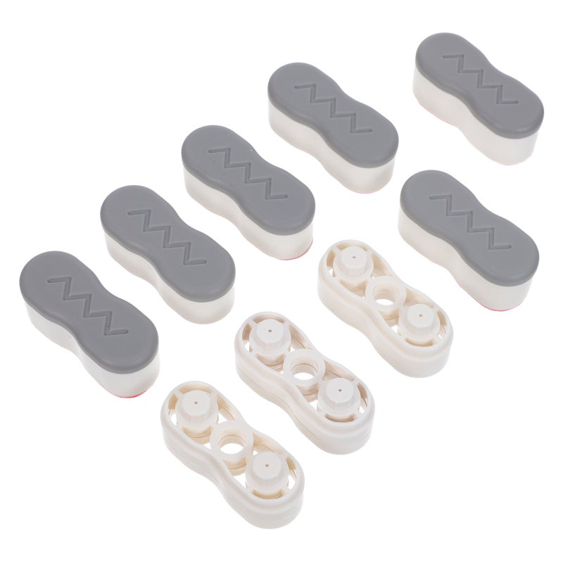 6Sets Toilet Seat Bumpers Adhesive Pads for Bidet Height Increasing and Noise Reduction Grey - Image 5