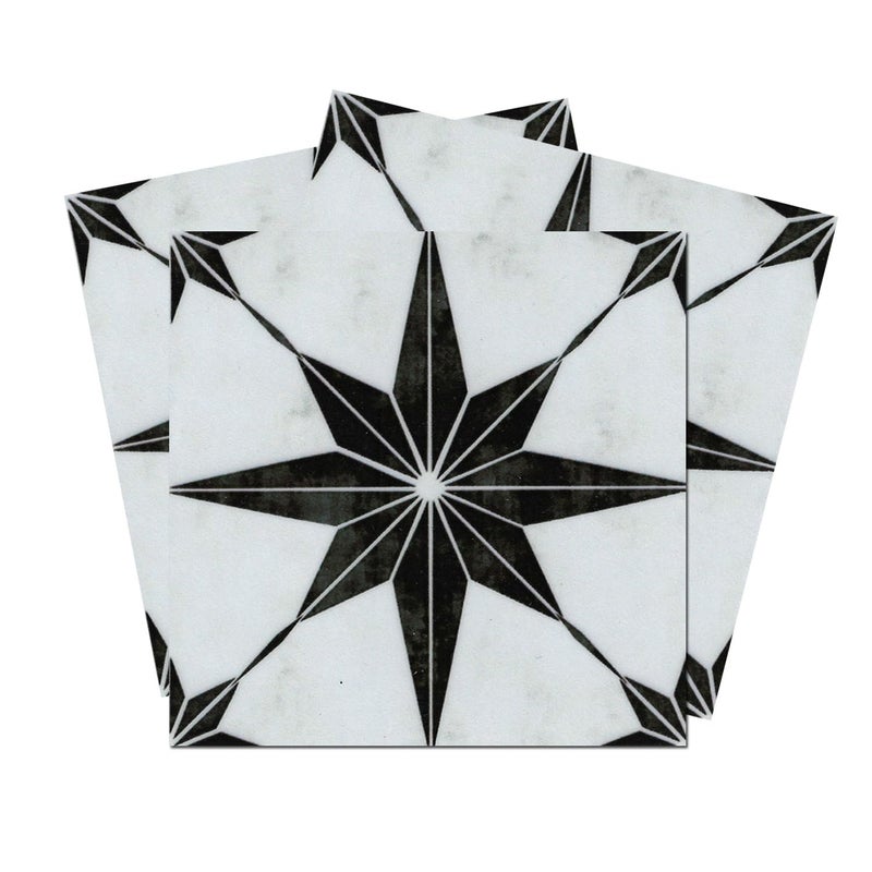 Starry Tile Stickers  Fireplace  Waterproof  Removable  Peel and Stick  Backsplash Tile Stickers 6X6PC 16PCPack