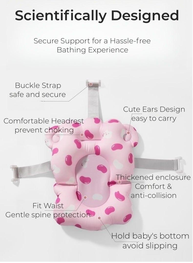Be a better mom Baby Bathtub Cushion Adjustable Comfortable Non-Slip Cushion for 0-3 Years - Image 4