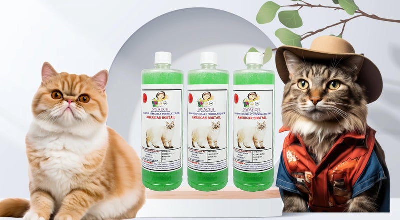 Swacch Shampoo Specially Formulated for American Bobtail (1 Litre) (Pack of 3) Neem Alovera - Image 2