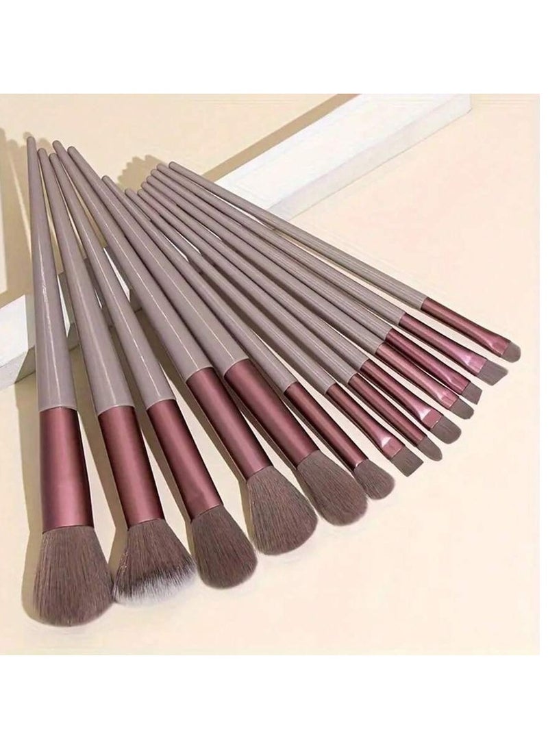 فرش مكياج, طقم من 14 قطعة للاستخدام اليومي مع حقيبة لسهولة الحمل - Image 1