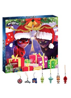 Miraculous Miraculous Ladybug Advent Kwami Calendar - 24 Days of Miniature Kwamis & Seasonal Charms - Christmas Countdown Calendar with Hooks & Ribbons, Festive Collectible Toys for Kids Holiday Joy  - Image 1