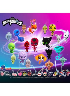 Miraculous Miraculous Ladybug Advent Kwami Calendar - 24 Days of Miniature Kwamis & Seasonal Charms - Christmas Countdown Calendar with Hooks & Ribbons, Festive Collectible Toys for Kids Holiday Joy  - Image 5
