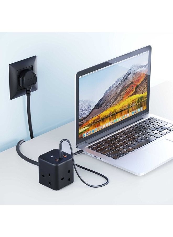 Generic 3250W Multi-Port GaN Power Cube Charger - Black  - Image 3