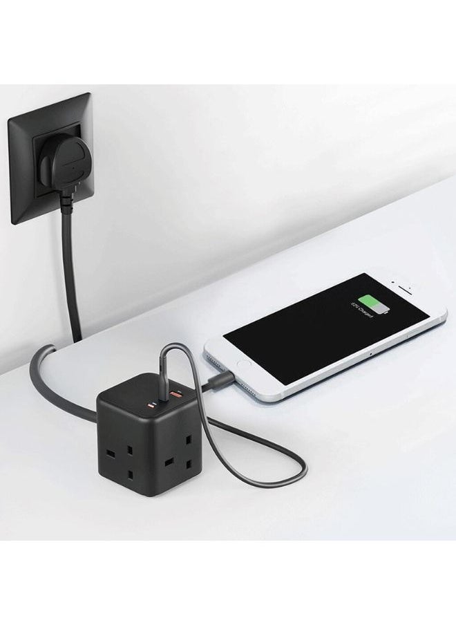 Generic 3250W Multi-Port GaN Power Cube Charger - Black  - Image 2