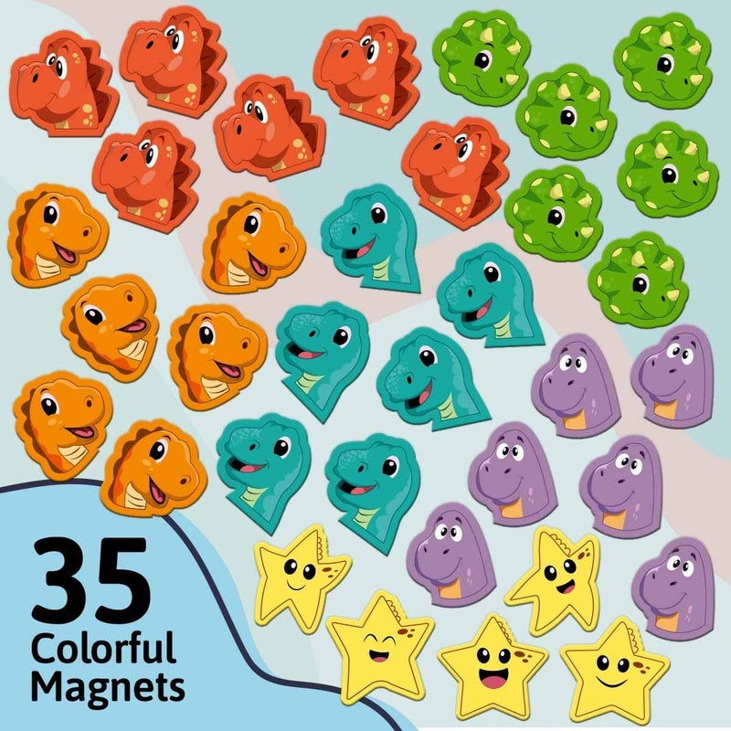 بوتسكا PUTSKA Dinosaurs Theme Potty Training Magnetic Stickers - Image 2