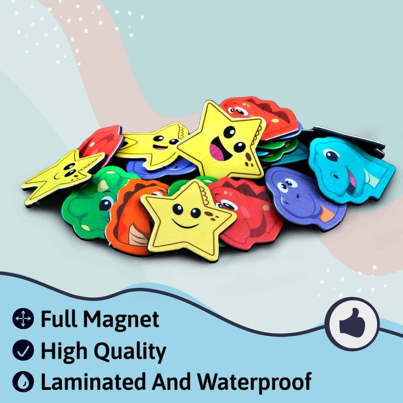 بوتسكا PUTSKA Dinosaurs Theme Potty Training Magnetic Stickers - Image 3
