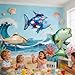 Ou Rui 6Pcs Fish Balloons for Gone Fishing Birthday Party Decoration Realistic Carp Salmon Rainbow Fish Balloons for Lets Go Fishing Party Fishman Baby Shower - Image 4