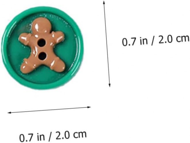 50pcs DIY Christmas Resin Buttons Sewing Accessories Snowman Tree Snowflake Designs Colorful Decorative Buttons for Holiday Crafts and Sewing Projects - Image 2