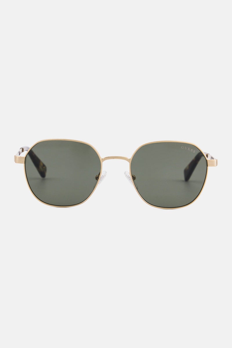 Guessi Men GU521533N51 Round Sunglasses, Green  - Image 1