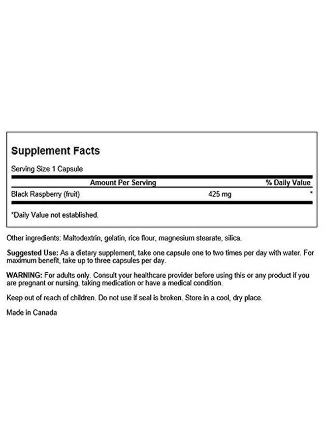 Swanson Full Spectrum Black Raspberry Antioxidant Flavonoid Support 425 Milligrams 60 Capsules (2 Pack) - Image 2