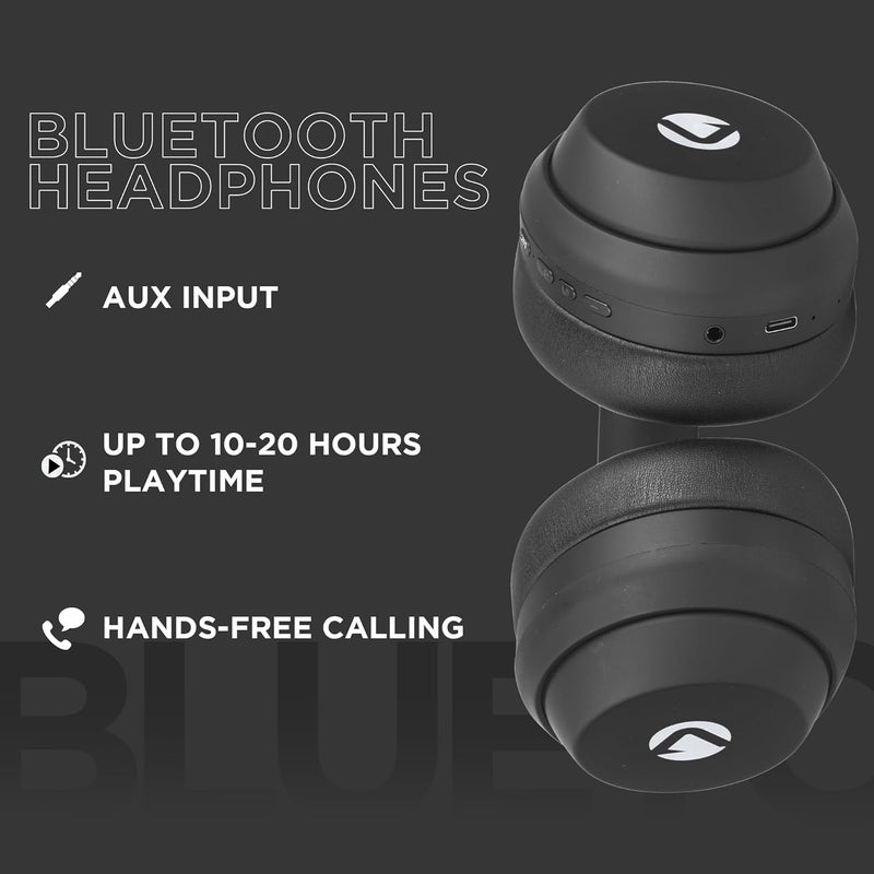 Volkano Sound Sweeper Series Active Noise Cancelling Bluetooth Headphones - Black - Image 3
