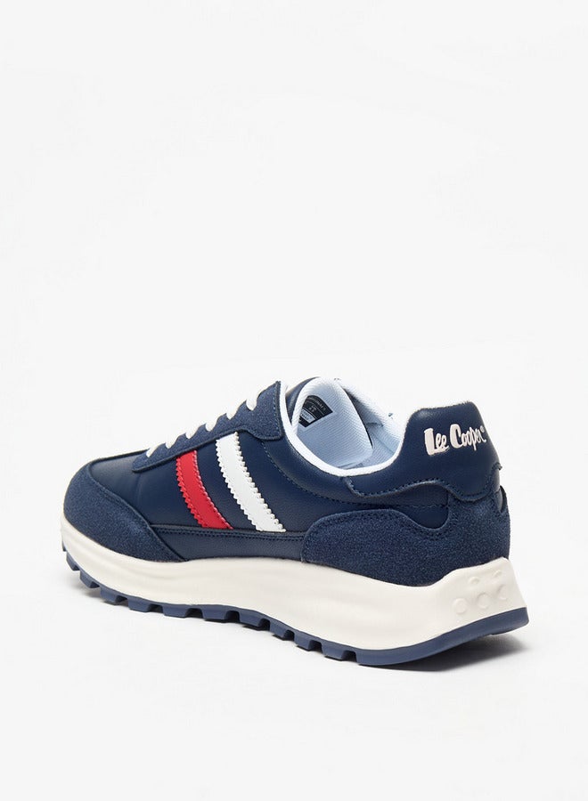 Lee Cooper Men's Paneled Lace-Up Low Ankle Sneakers - Image 2