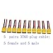 Blomiky XT60H 5 Pairs Female and Male 14AWG Silicon Wire Extention XT60 Plug Connector for RC Cars Drone Lithium Battery XT60 Plug 5 - Image 2