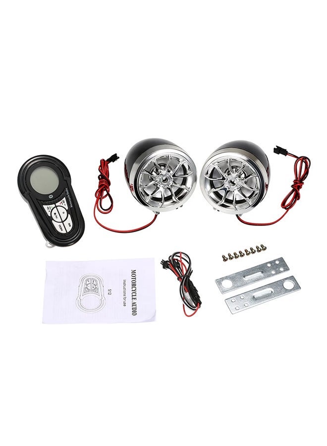 NIBEMINENT Multimedia Wireless Bluetooth MP3 Player Speakers For Motorcycle - Image 2