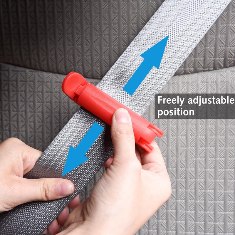 DILUSILK 2 PCS Car Seat Belt Clip Adjusters for Kids - Safety Locking Clips - Image 5