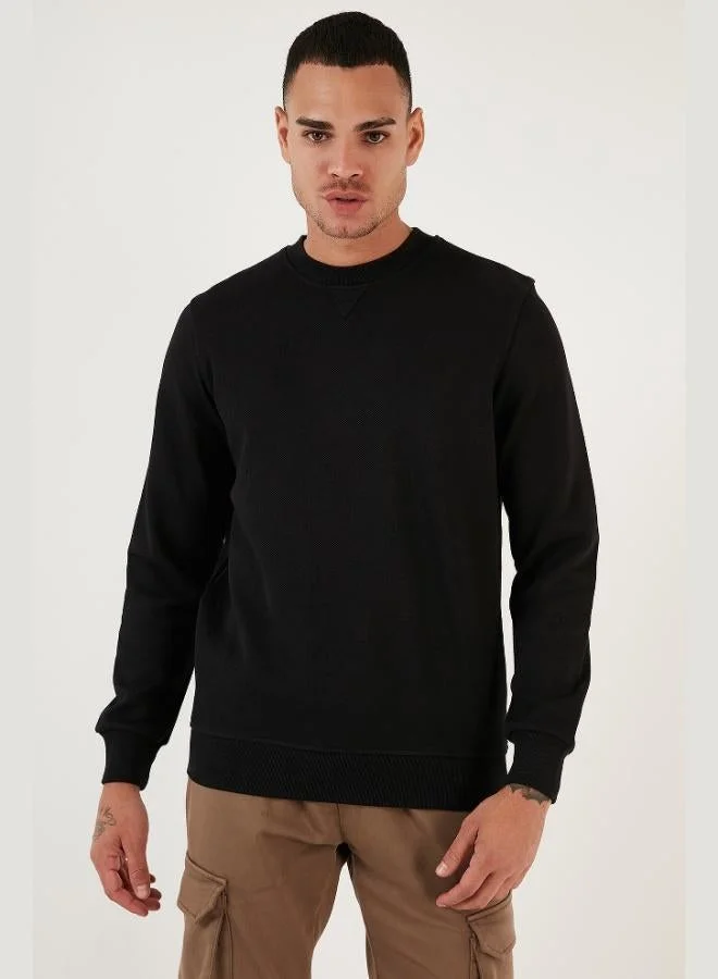 Buratti  Buratti Cotton Relaxed Fit Crew Neck Sweatshirt Men's SWEAT 5905453 for Men | Best Price UAE