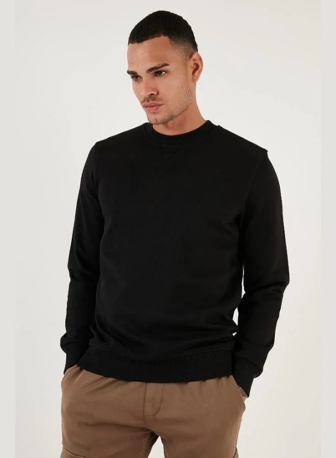 Buratti  Buratti Cotton Relaxed Fit Crew Neck Sweatshirt Men's SWEAT 5905453 for Men | Best Price UAE
