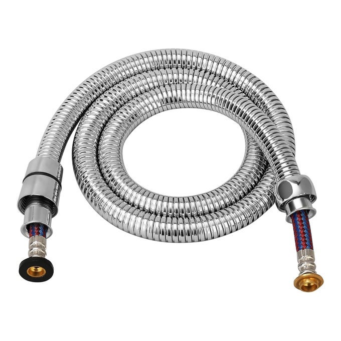 SHOWER HOSE PULL OUT 15 METER STAINLESS STEEL OUTER HOSE WITH NYLON BRAIDED INNER TUBE FOR HAND SHOWERS AND HEALTH FAUCETS IN HIGH END LUXURY BATHROOMS SET OF 1