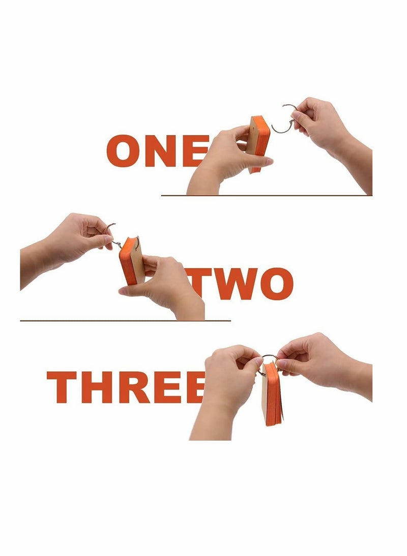 حلقة ملونة لتجميع الأوراق للدراسة السهلة ومشاريع الأعمال اليدوية ، 300 قطعة من بطاقات الفلاش 2 × 3.5 بوصة ، دفاتر الملاحظات ، علامات الكتب ، وبطاقات الملاحظات - Image 2