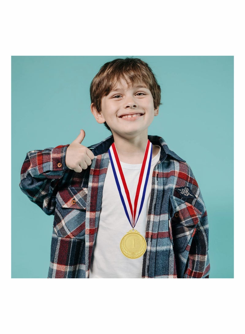 12 Metal Medals for Kids & Adults, Gold, Silver, Bronze Winner Medals for Sports Day, Gymnastics, Parties & Competitions - Image 5