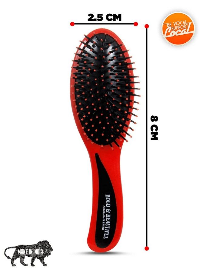 Ankita Hair Brush With Nylon Bristle Allpurpose (Ap120) By Chhavi Creation - Image 3