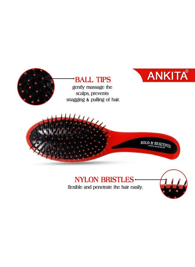 Ankita Hair Brush With Nylon Bristle Allpurpose (Ap120) By Chhavi Creation - Image 5