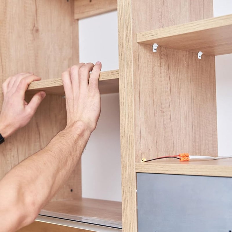 Tehaux Zinc Alloy Corner Shelf Brackets 10Pcs with Suction Cups for Wall Mounted Glass Shelves - Image 5