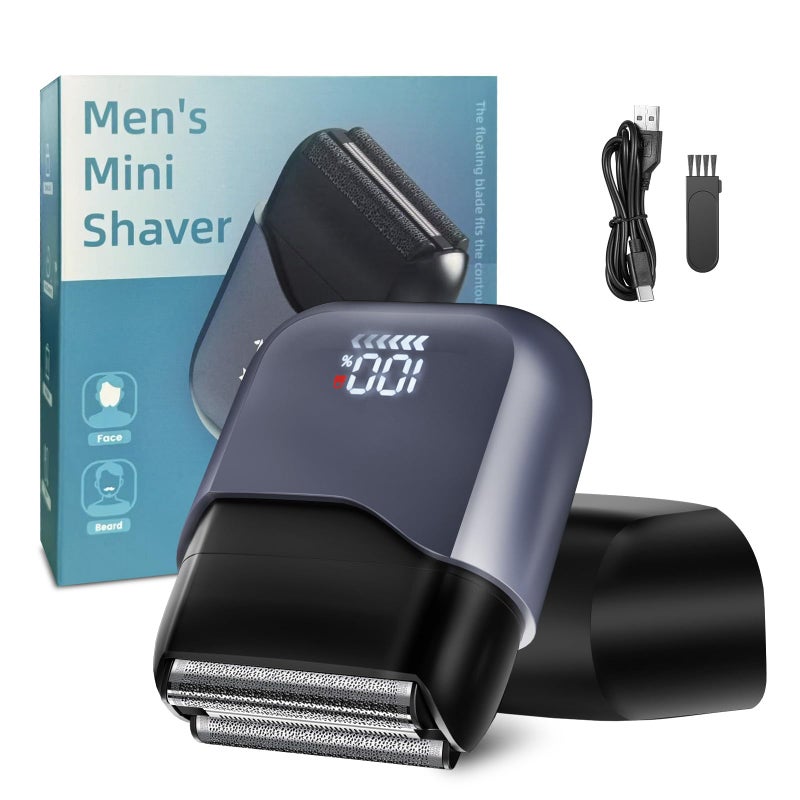 MuliVid Electric Foil Shaver for Men:Triple Floating Blade Electric Razor for Face & Beard - IPX7 Waterproof Cordless Shaver with LED Display, USB-C Fast Charge & Travel Lock - Home & Travel Grooming Kit - Image 1