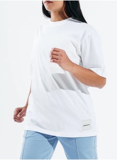 SIGMA FIT Sigma Fit WHITE BASIC OVERSIZED T-SHIRT - M ,Color: white  - Image 3