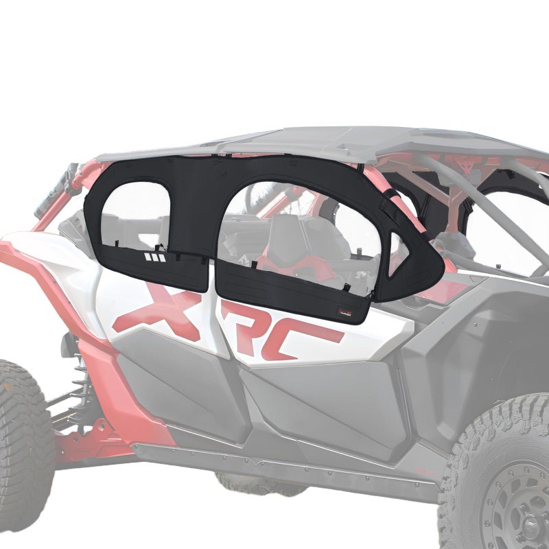 StarknightMT X3 MAX Cab Enclosure Upper Doors, Upgrade Zipper Vent 4-Seat Soft Side Window Compatible With Can Am 2017-2025 Maverick X3 MAX X Turbo R DS RS RR MR, Work with Roof Windshield Mirror - Image 1