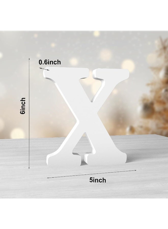 TPGP 6 Inch White Wood Letter - Image 2