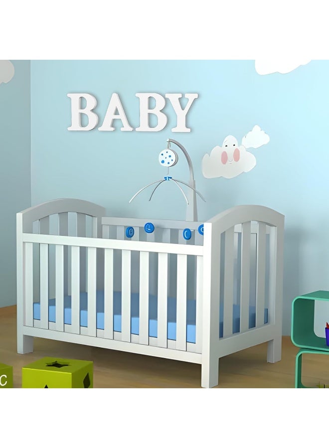 TPGP 6 Inch White Wood Letter - Image 4