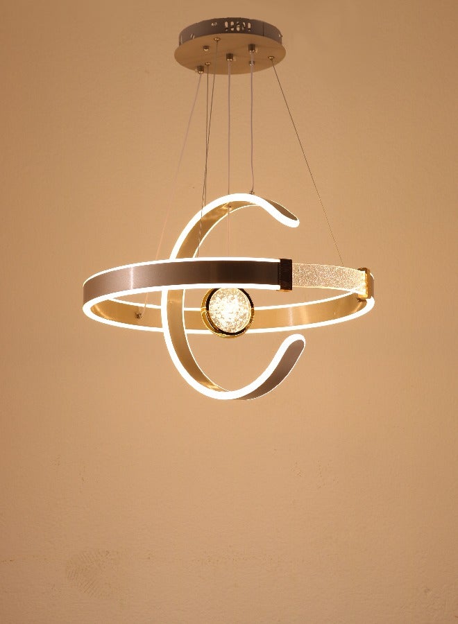 Loquat Modern chandelier, 3 LED lights, with remote control - 626-D500 - Image 3