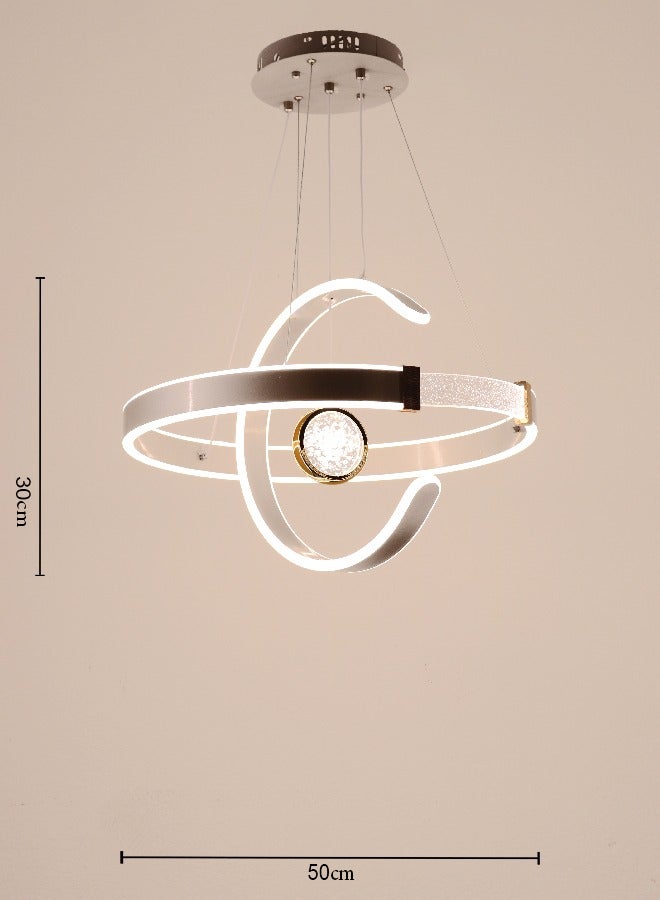 Loquat Modern chandelier, 3 LED lights, with remote control - 626-D500 - Image 1