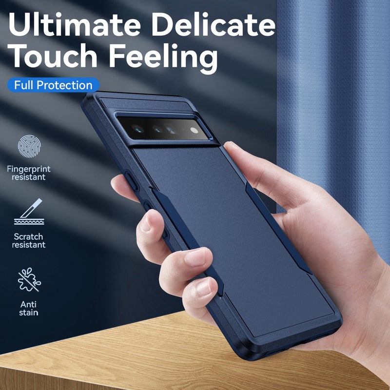 HuHa Case Cover For Google Pixel 7 Pro Pioneer Armor Heavy Duty PC + TPU Phone Case(Blue) - Image 2