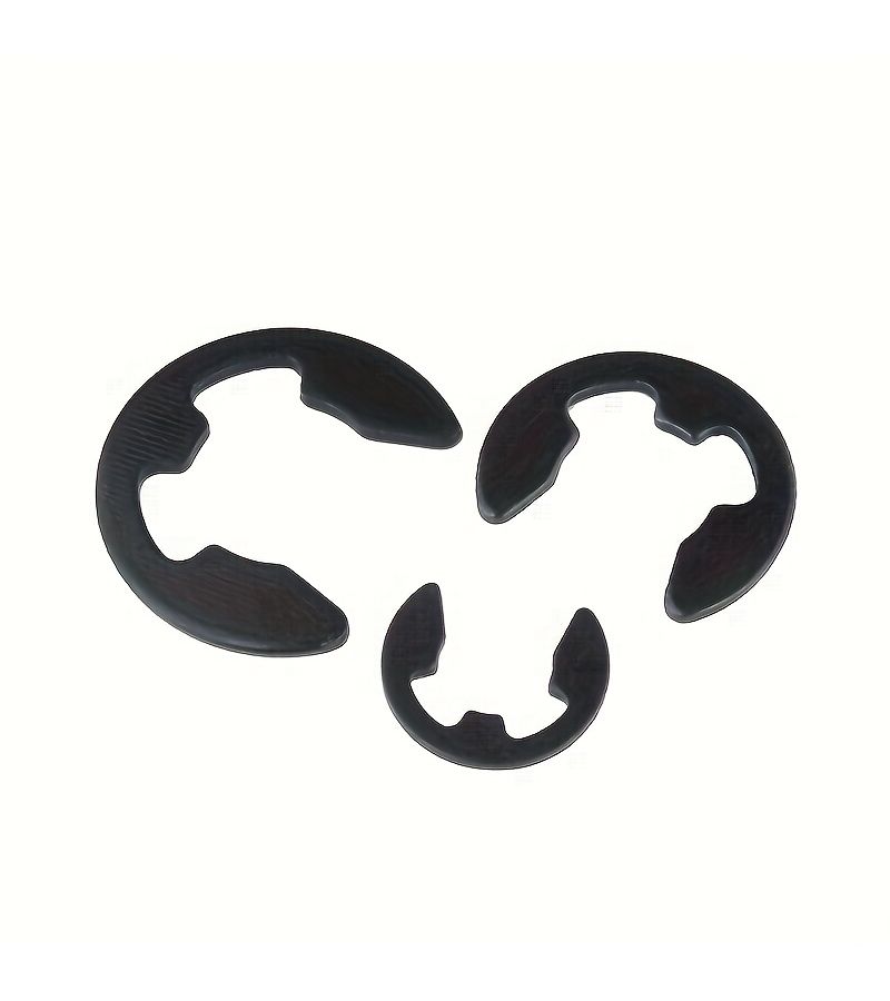 120 Pcs Carbon Steel E-Clip Retaining Ring Assortment Kit E Type Collars Precision Positioning Automotive Aerospace Machinery Manufacturing Engines Gearboxes Bearing Housings - Image 4