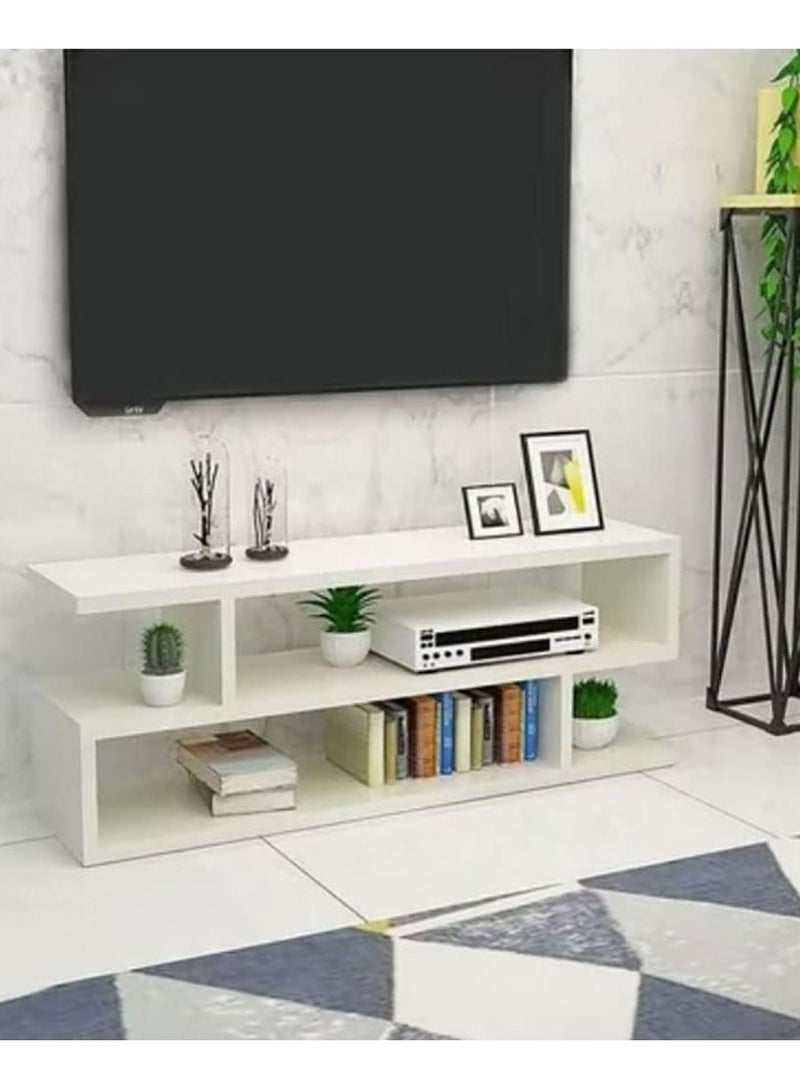 DubaiGallery طاولة قهوة خشبية هندسية على شكل S / طاولة مركزية / طاولة شاي - Image 3