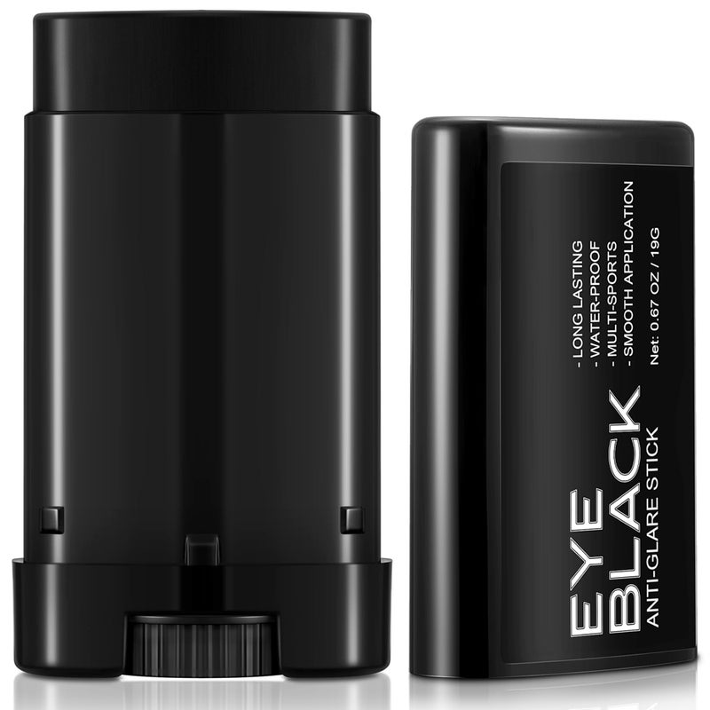 DELISOUL Eye Black Stick,Anti-Glare Eye Black for Baseball Softball Football Hockey Lacrosse,Sweat-Proof Eye Black Grease Paint for Adults Kids,Smooth & Long Lasting,Rich Full Coverage Color,.67 oz - Image 1