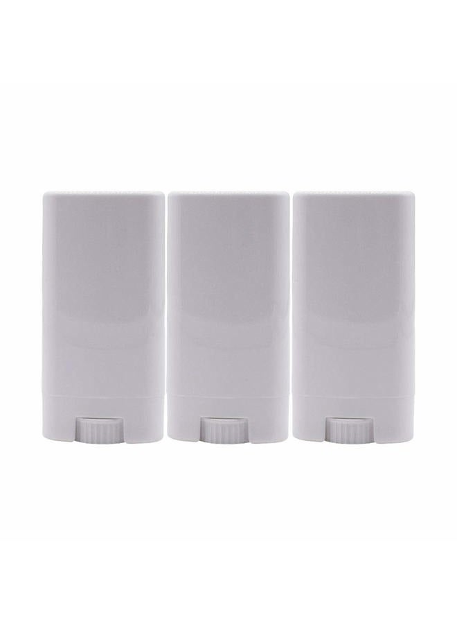 Healthcom 30pcs 0.5 oz White Plastic Deodorant Containers 15ml New Empty Oval Lip Balm Tubes Empty Deodorant Container for Lipstick Crayon Chapstick DIY Make Your Own Deodorant Moisturizer Lotion Bar  - Image 5