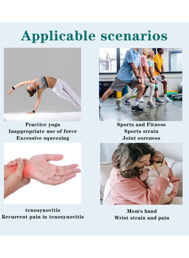 رباط المعصم، دعامة المعصم الزندي مع وسادة سيليكون مدمجة ممتازة لامتصاص الصدمات، مثالية لآلام المعصم من الجانب الزندي وتمزق المعصم TFCC، وإصابات الاستخدام المتكرر للمعصم، دعامة المعصم TFCC - Image 4