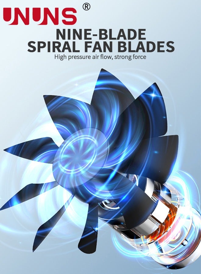 UNUNS Portable Air Conditioners,1800mAh Rechargeable Mini Air Conditioner With 2 Cool Mists,Upgraded Personal Desk Air Cooler With 500ML Water Tank For Room,Travel,Office - Image 4