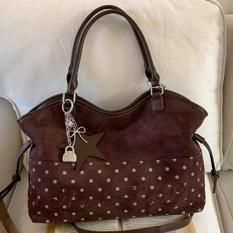 Women's Large Capacity Minimalist PU Tote Bag with Single Shoulder Strap - Image 2