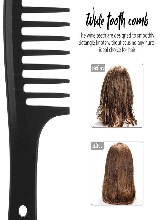 E-DUNIA Wide Tooth Comb for Curly, Long, Thin, Dense Hair, Black, Polypropylene, Adult Women, Unisex Adults - Image 3