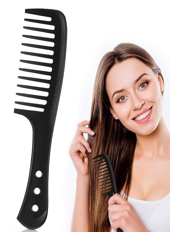 E-DUNIA Wide Tooth Comb for Curly, Long, Thin, Dense Hair, Black, Polypropylene, Adult Women, Unisex Adults - Image 2