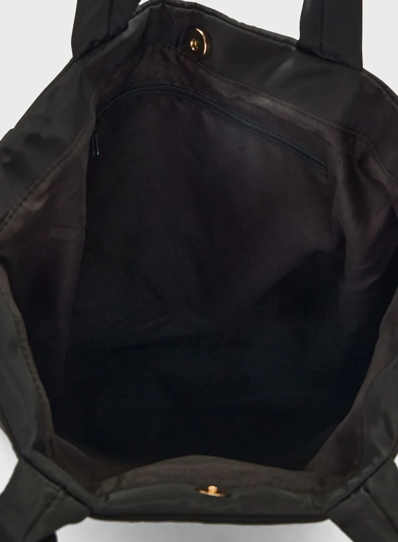 Ginger Padded Nappa Tote Bag