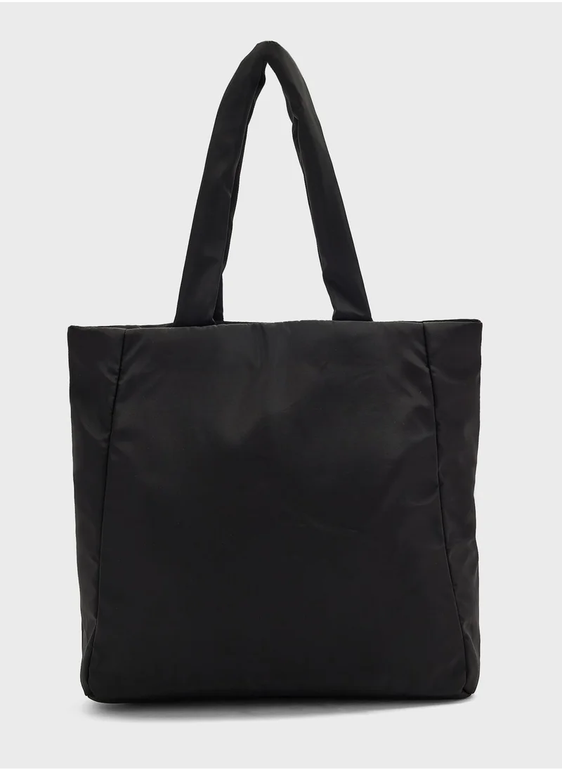 جينجر Padded Nappa Tote Bag