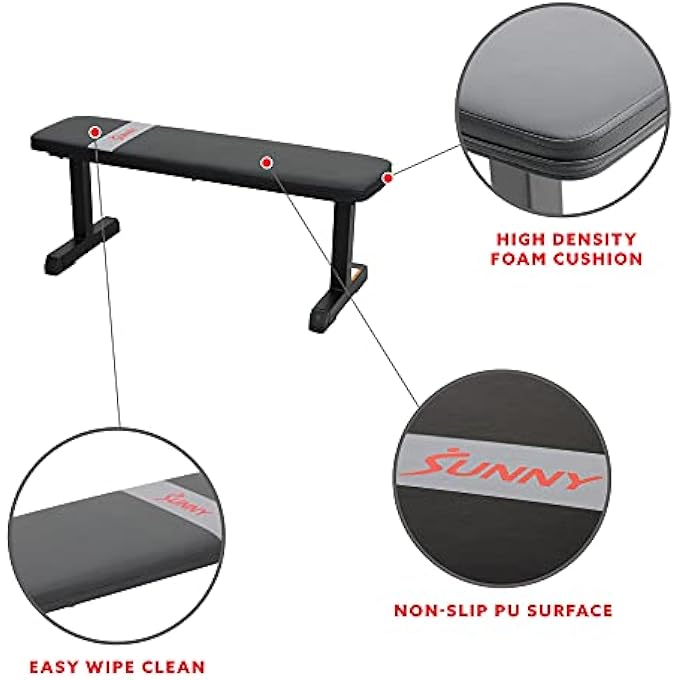 rayihni Flat Or Adjustable Incline/Decline Weight Bench For Heavy Duty Workouts, Sit Ups, Strength Training, Lifting And Home Gyms - Image 3