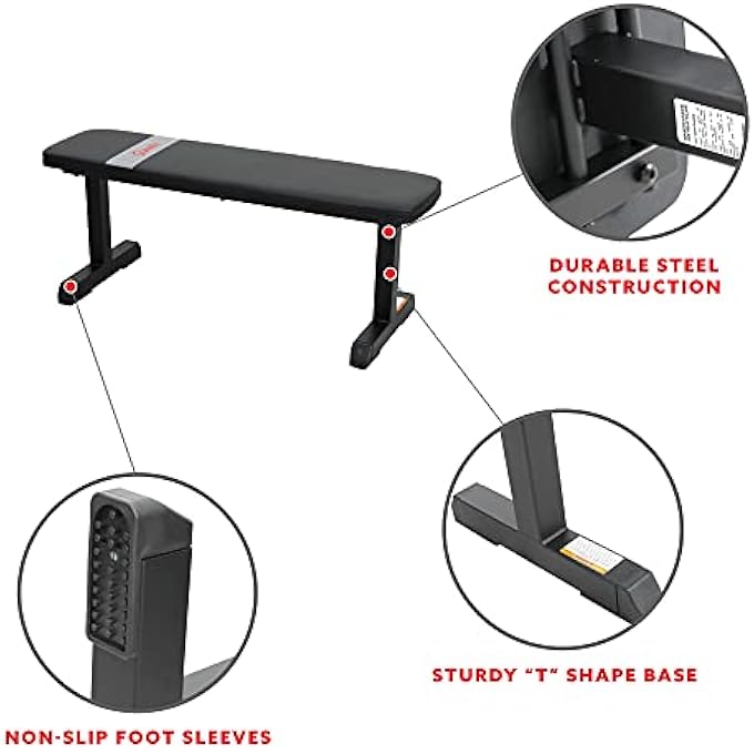 rayihni Flat Or Adjustable Incline/Decline Weight Bench For Heavy Duty Workouts, Sit Ups, Strength Training, Lifting And Home Gyms - Image 4