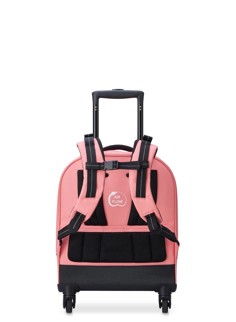 DELSEY Paris BTS 2023 4 Wheel Vertical Backpack 15.6" - Pink Printing